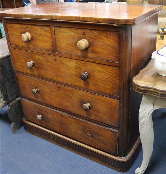 A Victorian mahogany chest of drawers